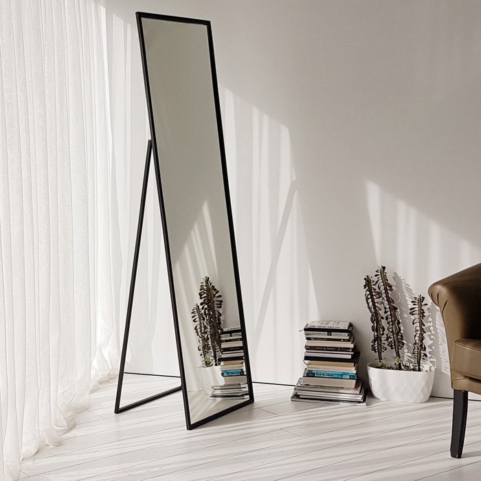 Hanah Home Espejo Cheval Cool Ayna Negro 170x50cm
